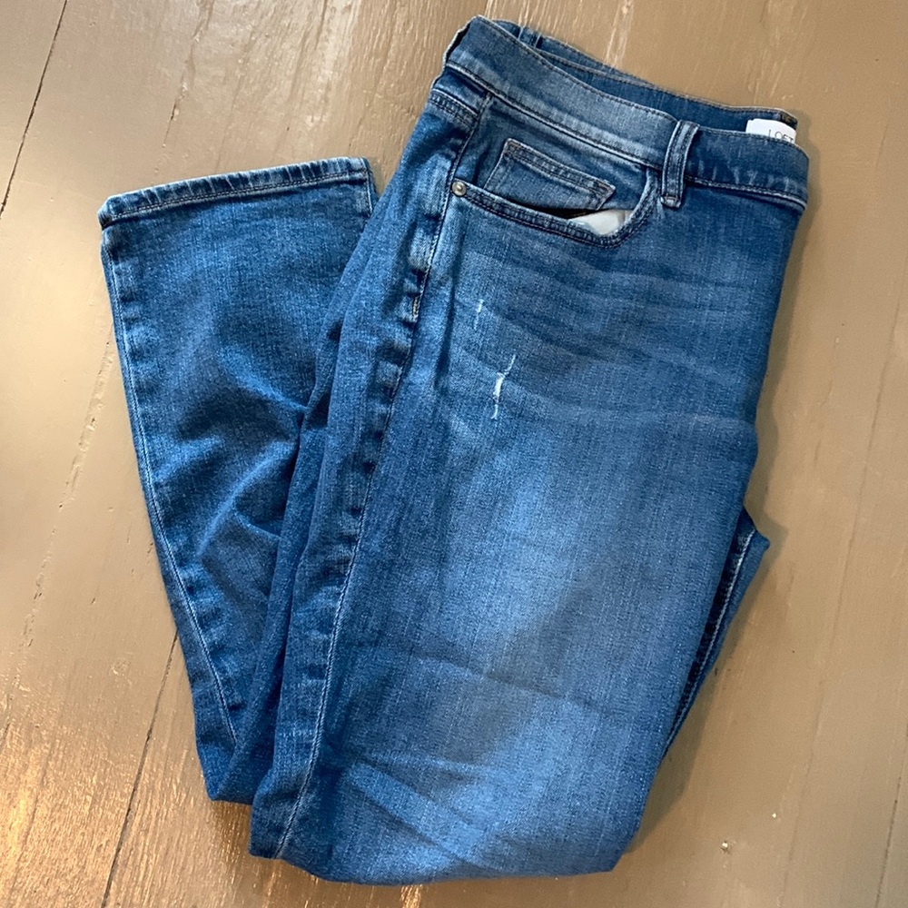 Loft Ripped Boyfriend Jeans (12)